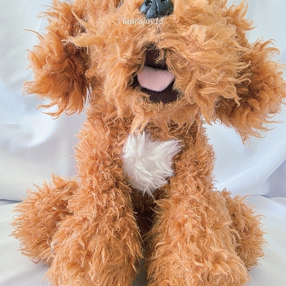 Gund Labradoodle Dog Plush Stuffed Toy Poppy Curly Floppy 12 Inch - Picture 4 of 11
